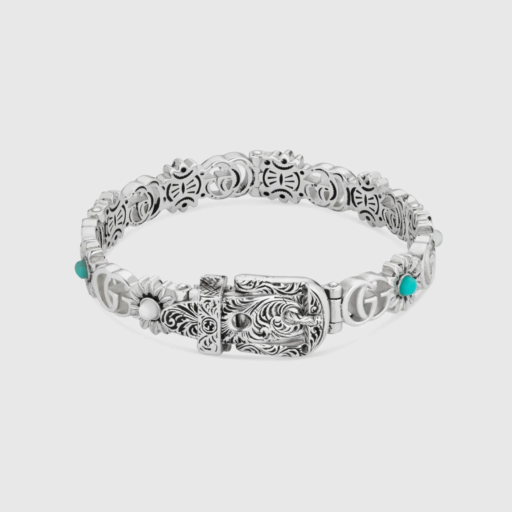 Double Gucci Flowers Bracelet