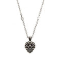 Double Gucci Interlocking Gucci Heart Necklace