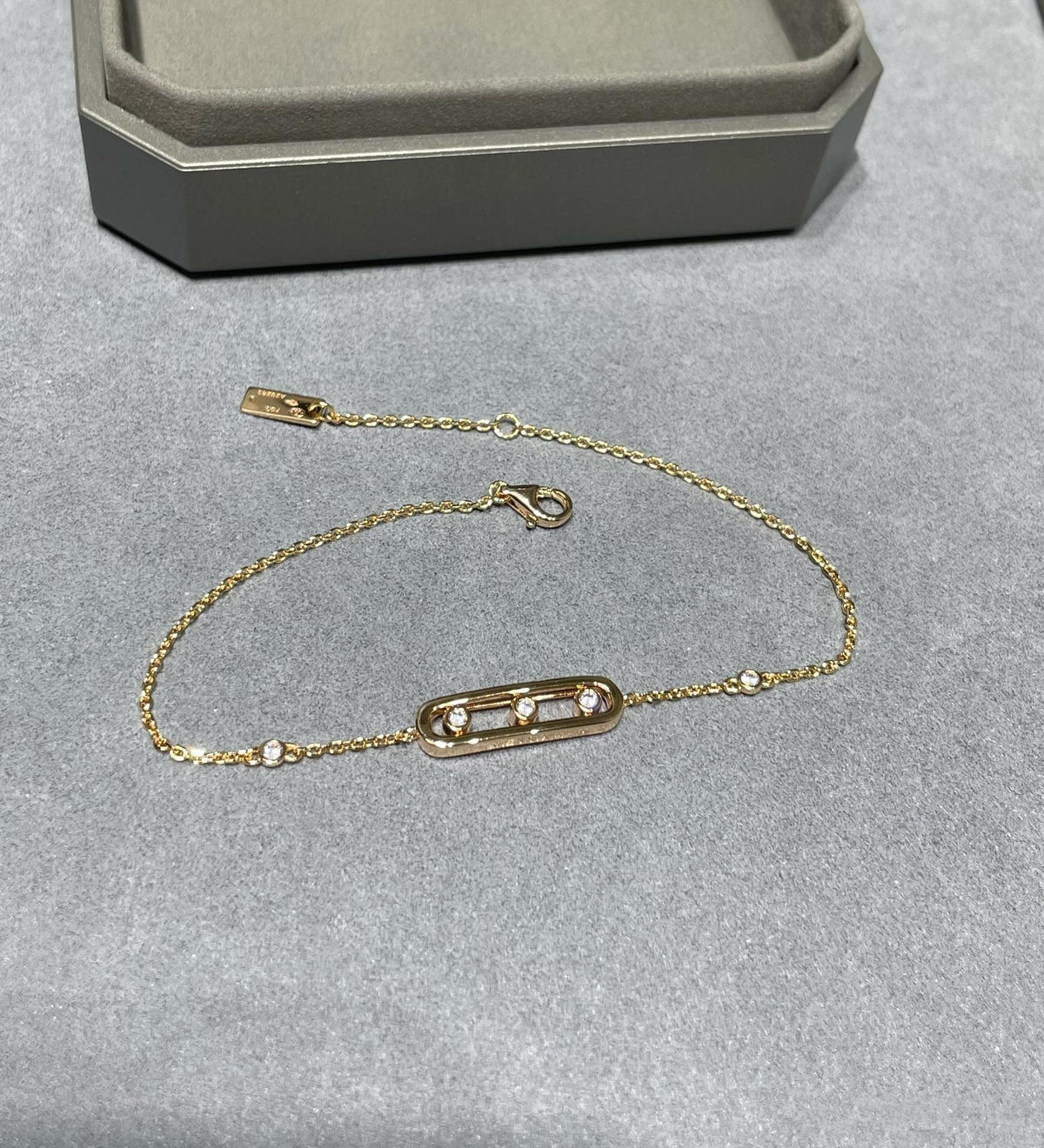 Messika Baby Move Pink Gold Cubic Zirconia Bracelet