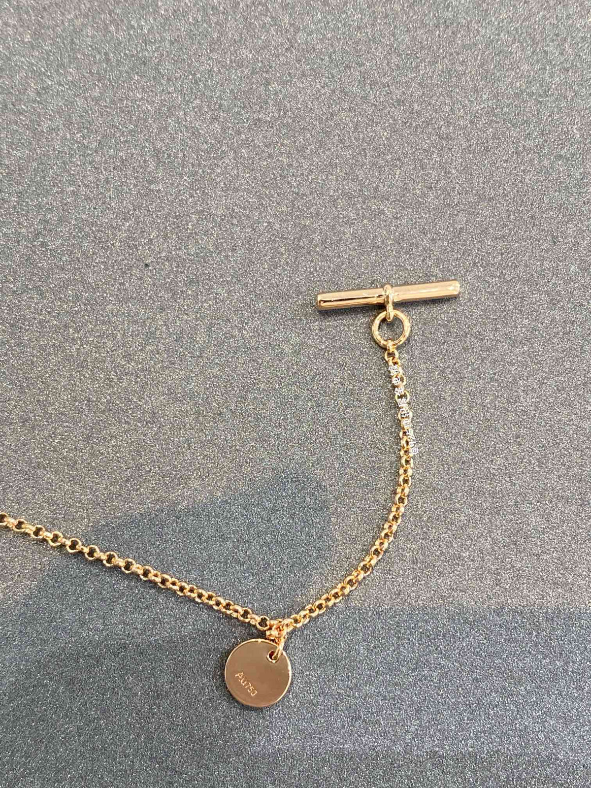 Hermes H Classic Gold Coin Bracelet