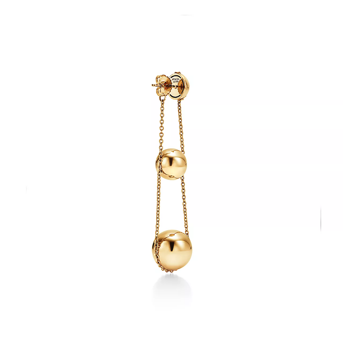 Tiffany Triple Drop Gold Earrings