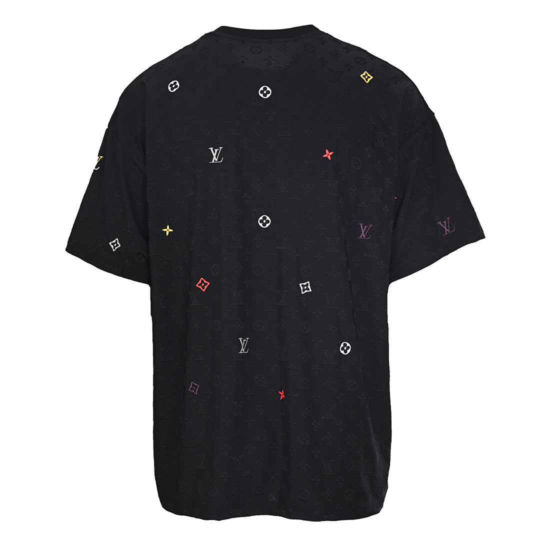 Louis Vuitton All-Over Monogram Short-Sleeve T-Shirt with Embroidered Clover - product image 2