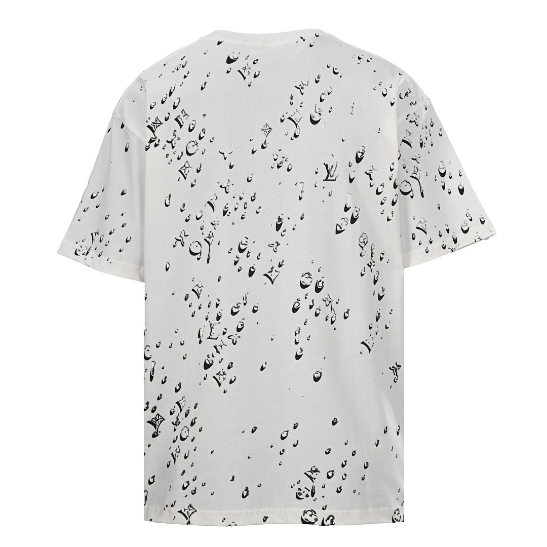 Louis Vuitton Water-Droplet Ink-Splatter Short-Sleeve T-Shirt - product image 2