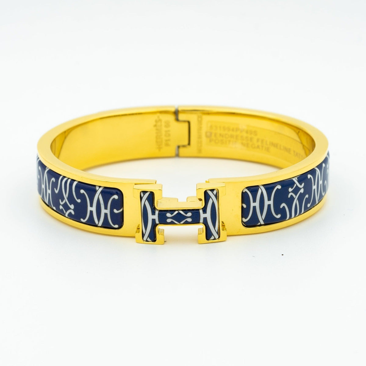 Hermes H Bracelet Black Multicolor