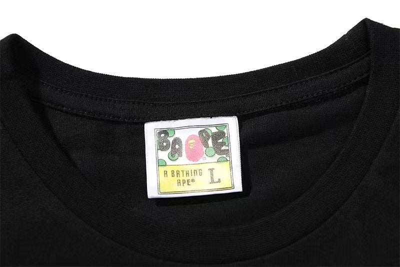 BAPE Rainbow Ape Head Graphic T-Shirt — neck_label