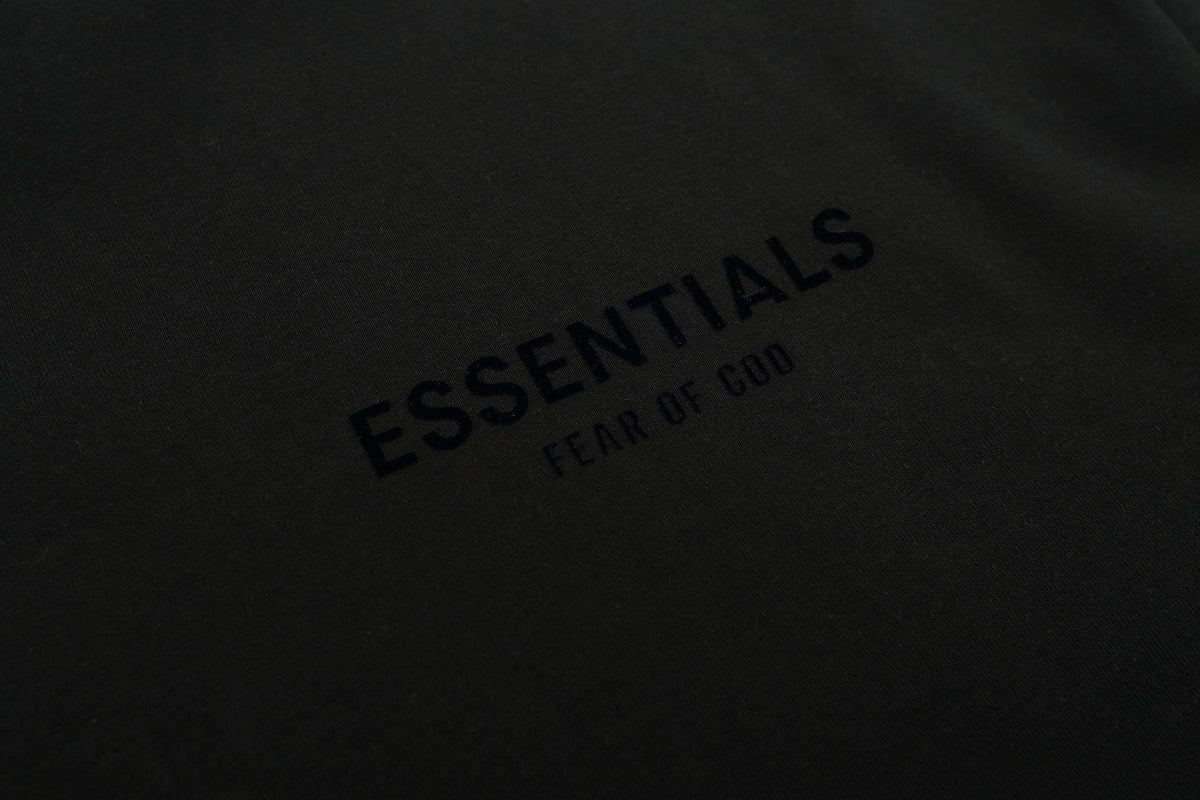 ESSENTIALS Flocked Logo Graphic T-Shirt — detail