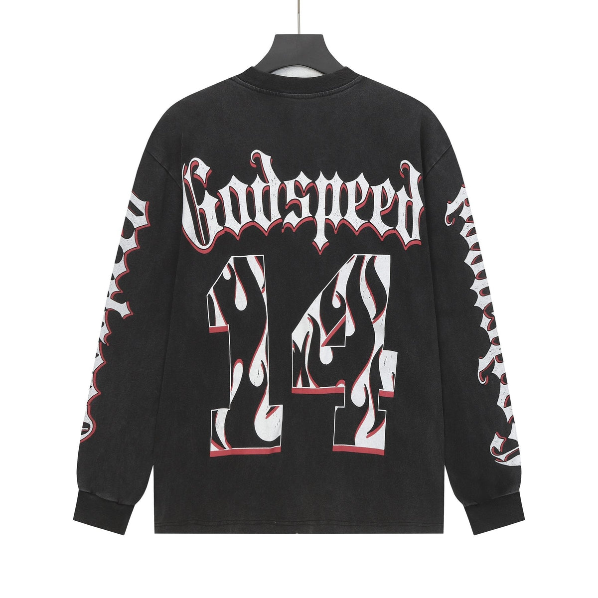 Godspeed Baseball Graphic Long-Sleeve T-Shirt — back