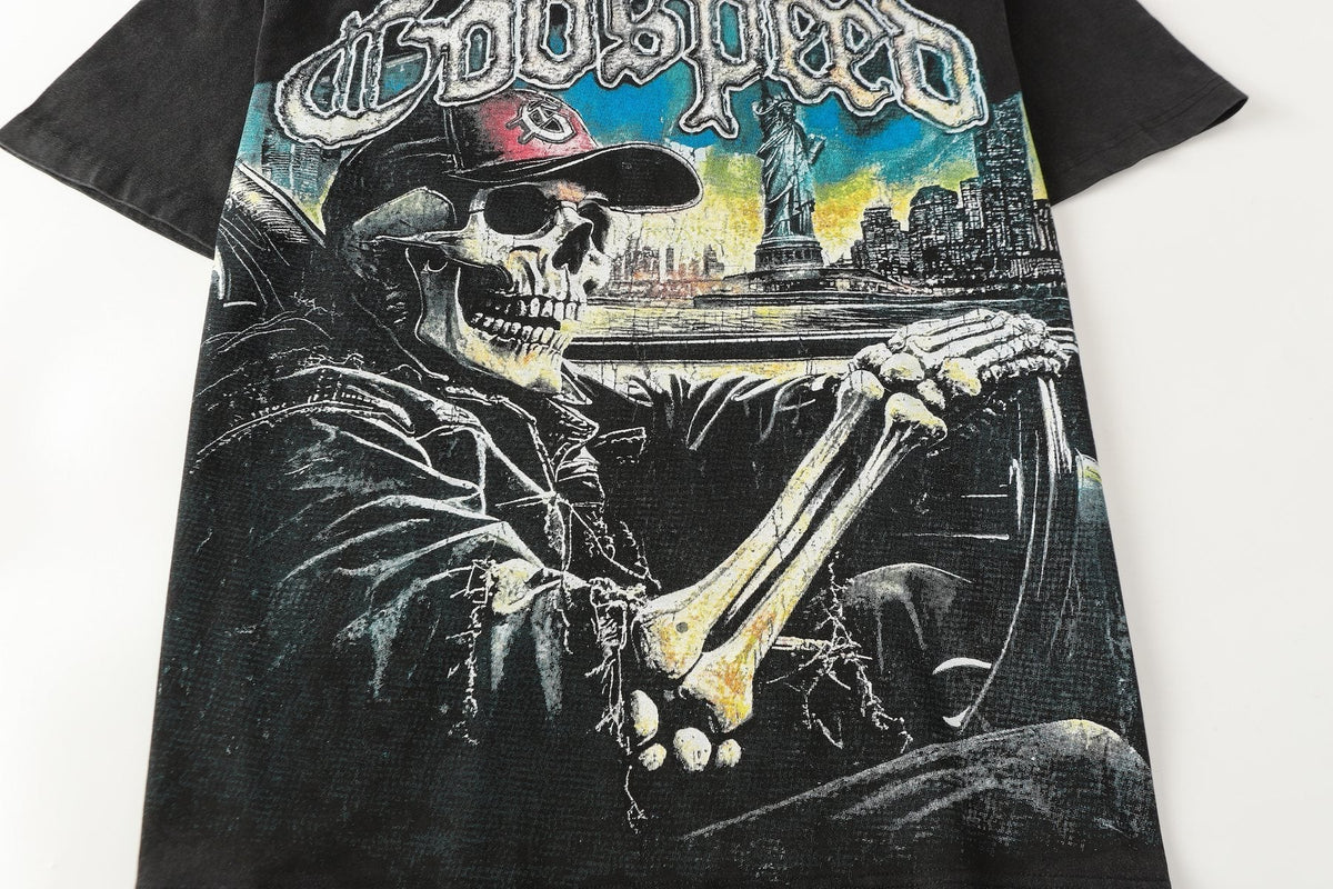 Godspeed Skull City Graphic T-Shirt — detail