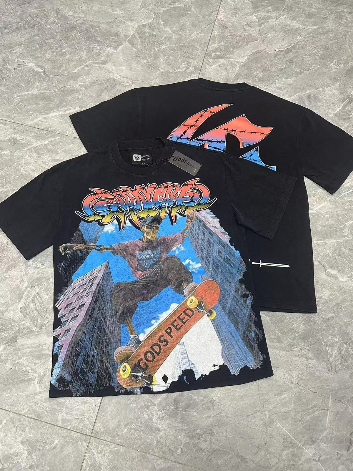 Godspeed Skate Graphic Short-Sleeve T-Shirt — context