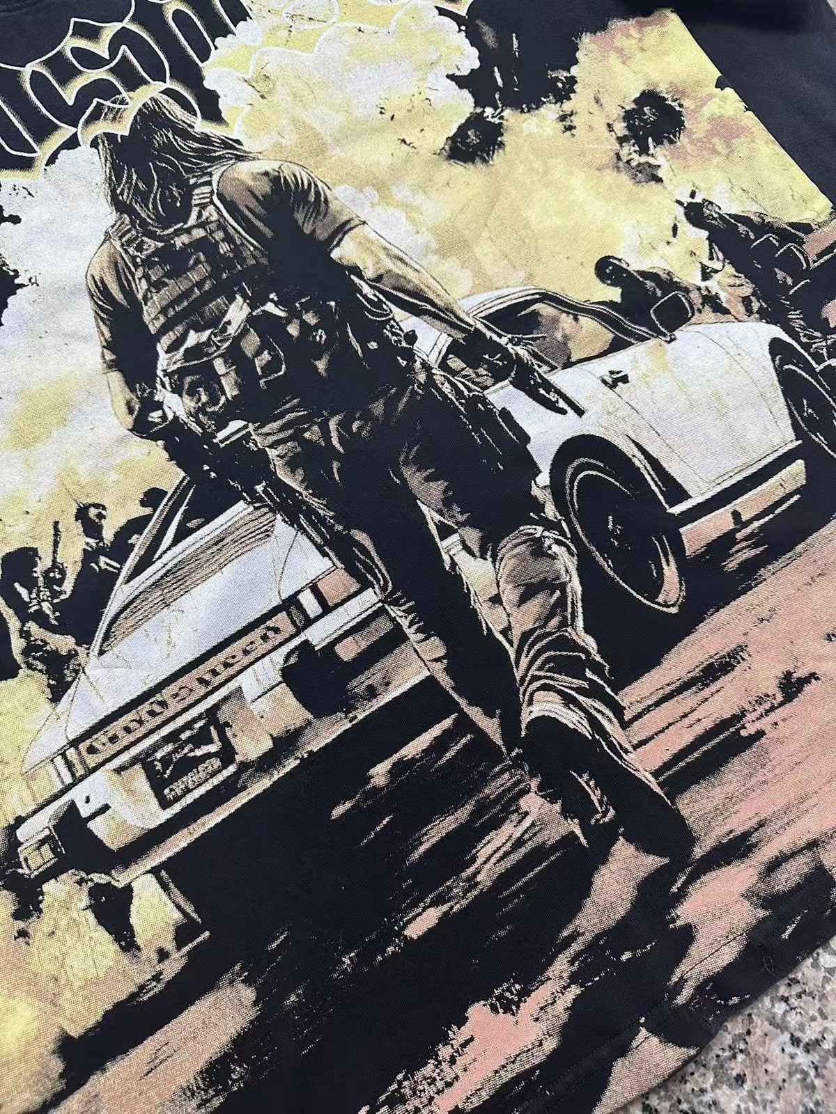 Godspeed Washed Rock Graphic T-Shirt — detail