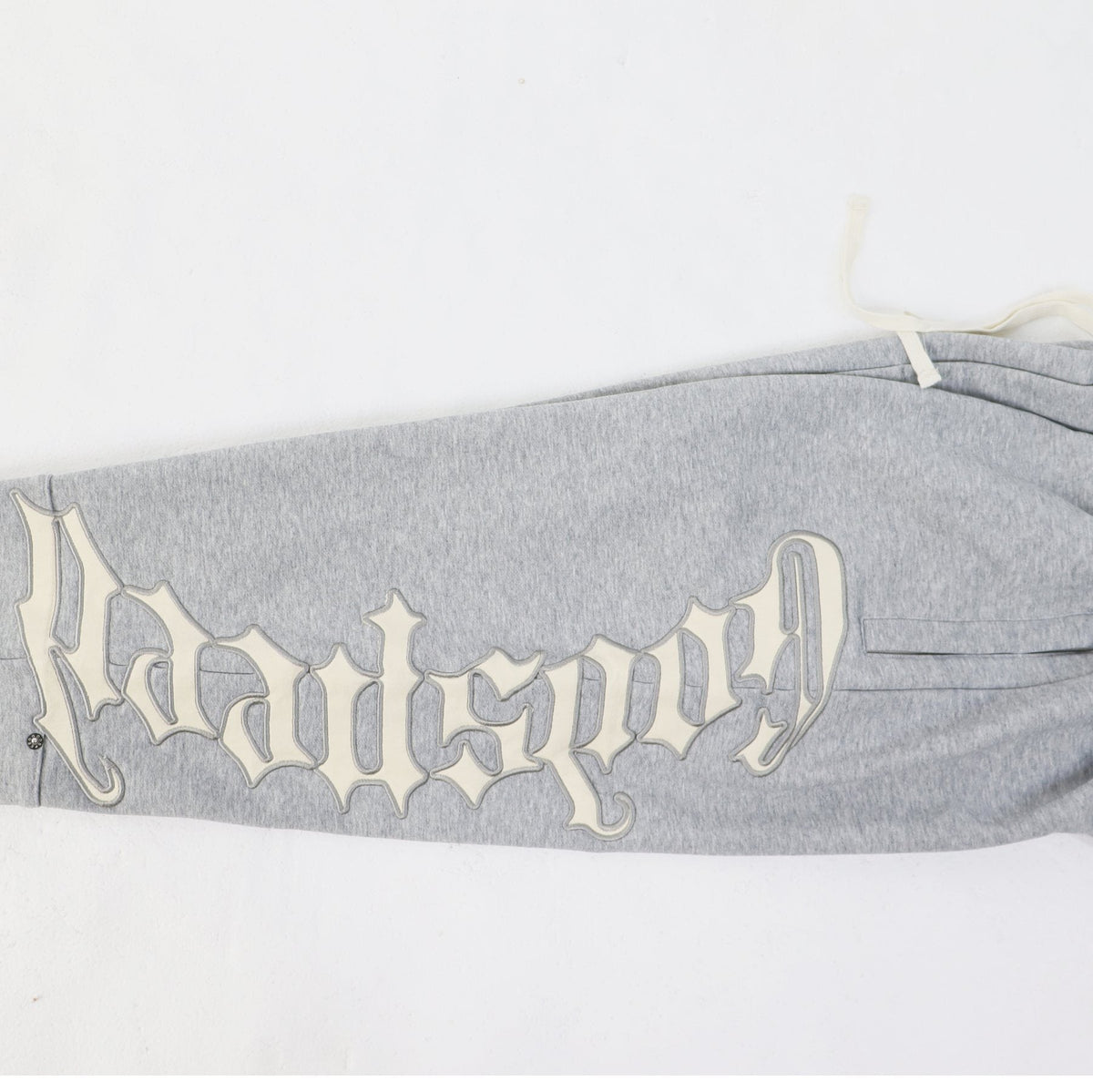 Godspeed White Gothic Zip Hoodie & Jogger Matching Set — detail