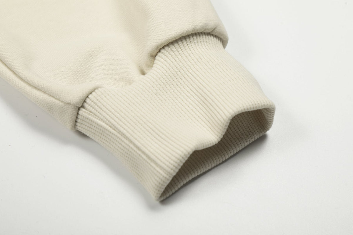 Sp5der Cream Graphic Hoodie & Sweatpants Matching Set — detail