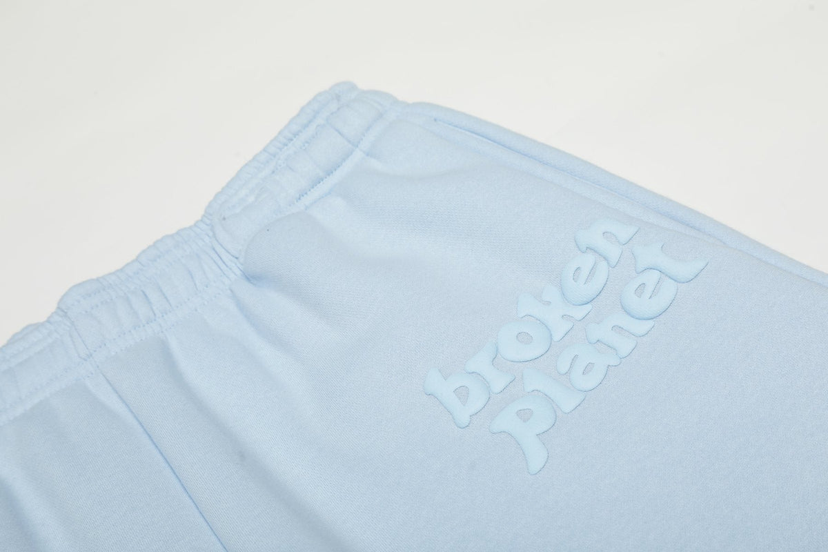 Sp5der Light Blue Tonal Graphic Zip Hoodie & Sweatpants Set — detail