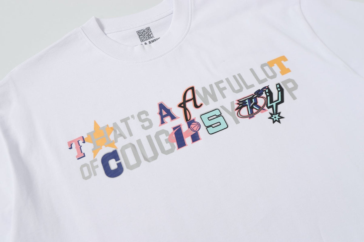 THAT'S A AWFUL LOT OF COUGH SYRUP Front & Back Graphic T-Shirt — detail