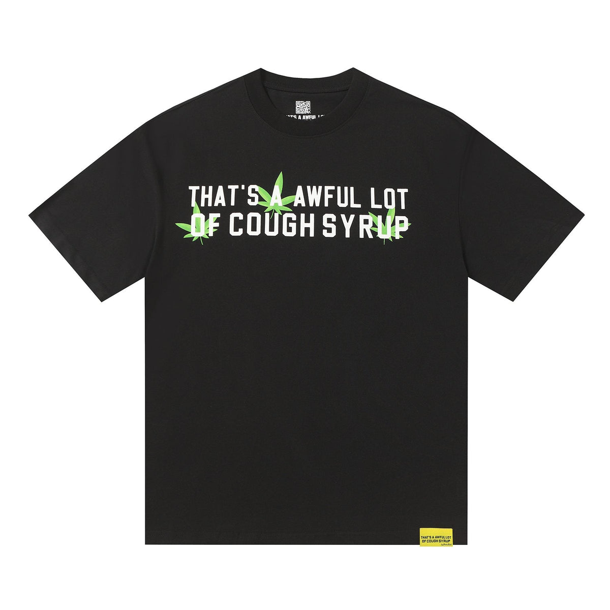 THAT'S A AWFUL LOT OF COUGH SYRUP Leaf Graphic Short-Sleeve T-Shirt — hero