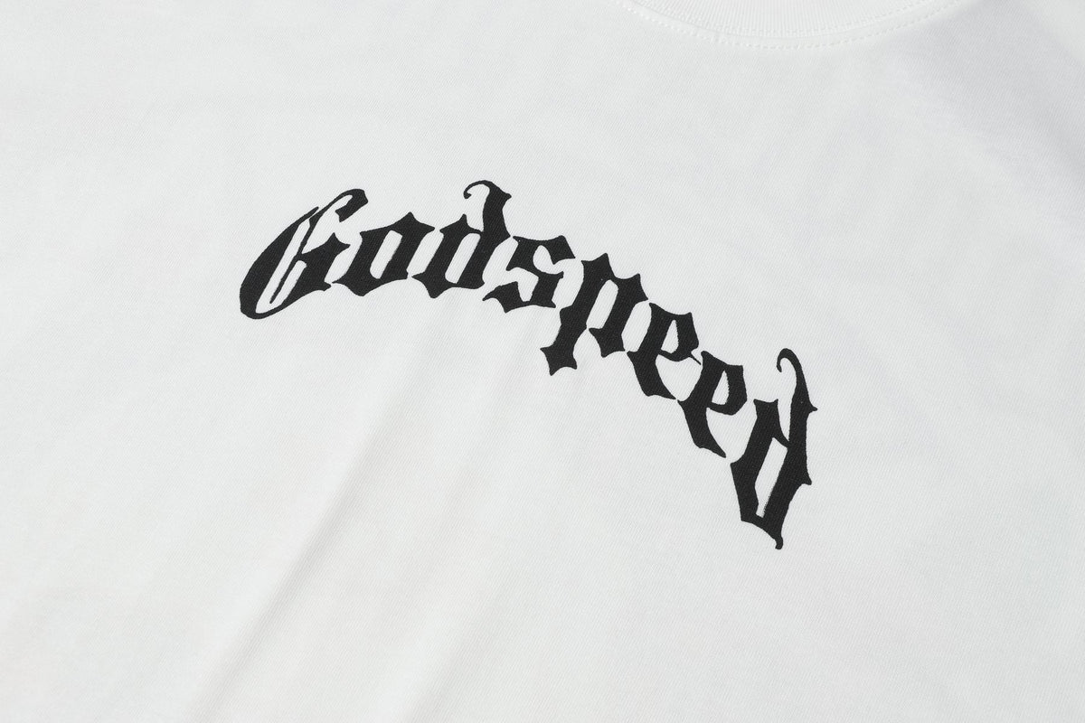 Godspeed Skull & Floral Graphic Short-Sleeve T-Shirt — detail
