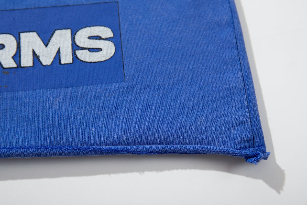 MAJESTIK Washed Blue Front & Back Graphic Short-Sleeve T-Shirt — detail