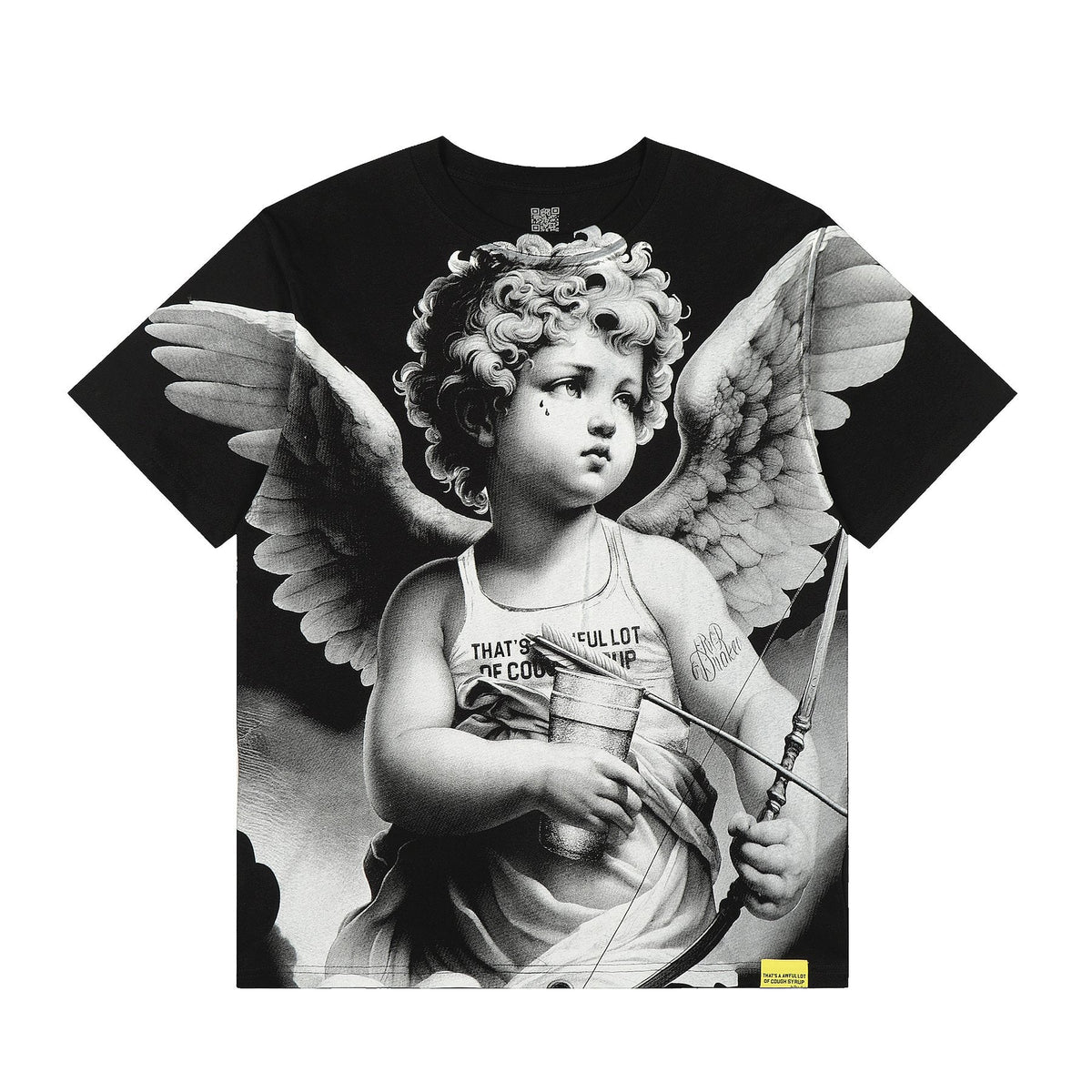 THAT'S A AWFUL LOT OF COUGH SYRUP Cherub Graphic T-Shirt — front