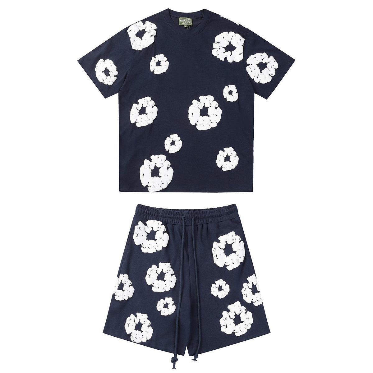 DENIM TEARS Floral Cloud Print Short-Sleeve Set — front