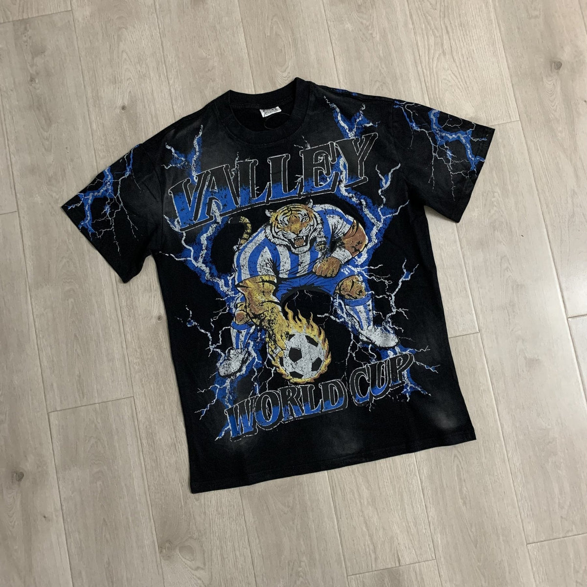 VALE USA World Cup Tiger Soccer Graphic T-Shirt — front