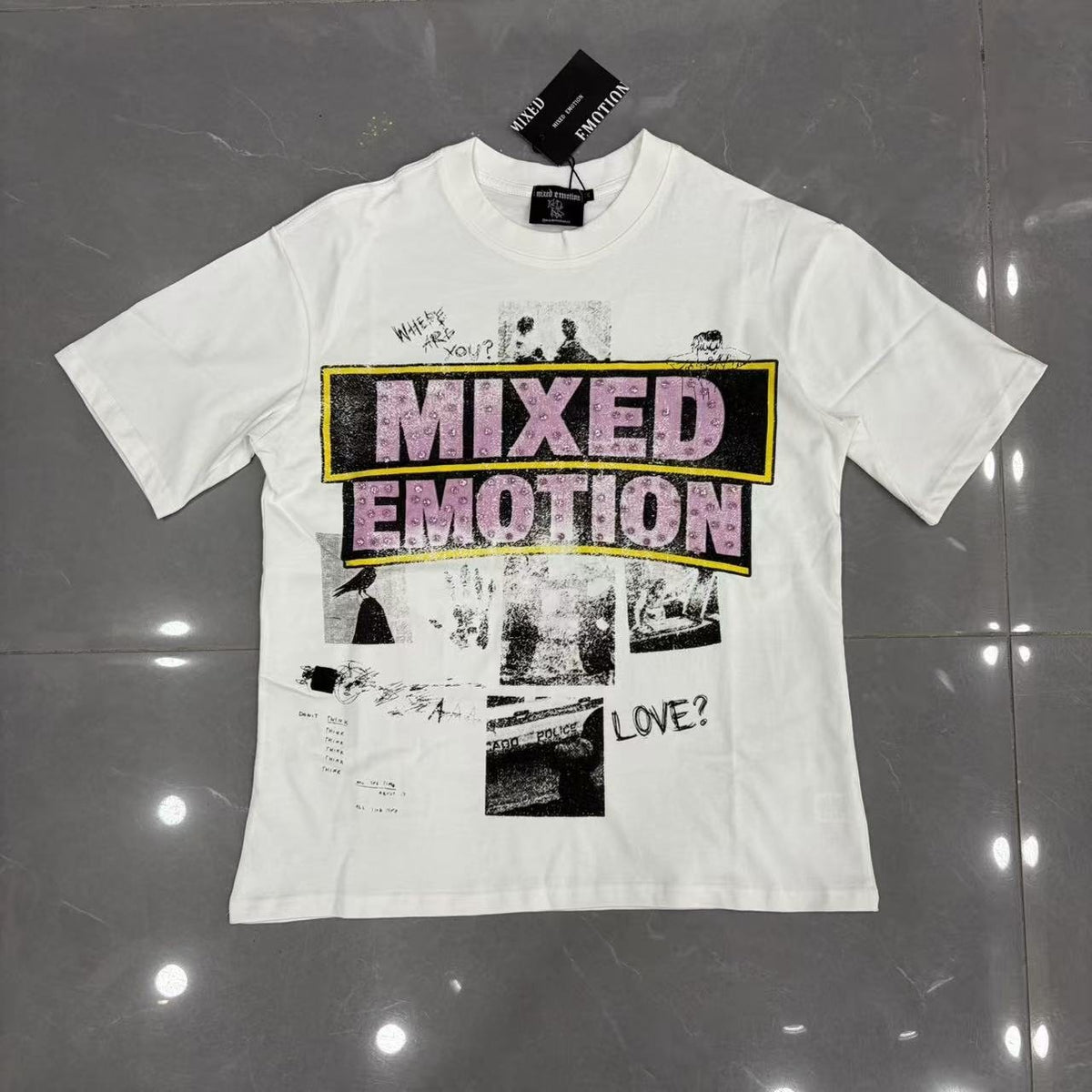 Mixed Emotion Short-Sleeve T-Shirt - White — hero