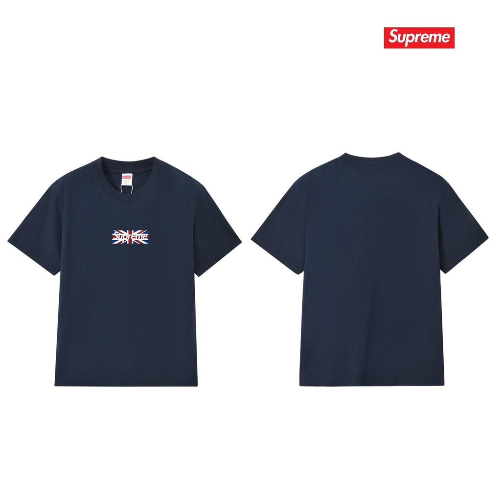 Supreme Union Jack Box-Logo Graphic T-Shirt — back