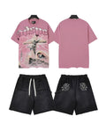 Godspeed Cross-Eye Graphic T-Shirt & Shorts Set — front