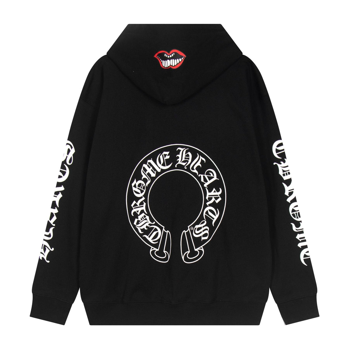 Chrome Hearts Slogan Graphic Hoodie — back
