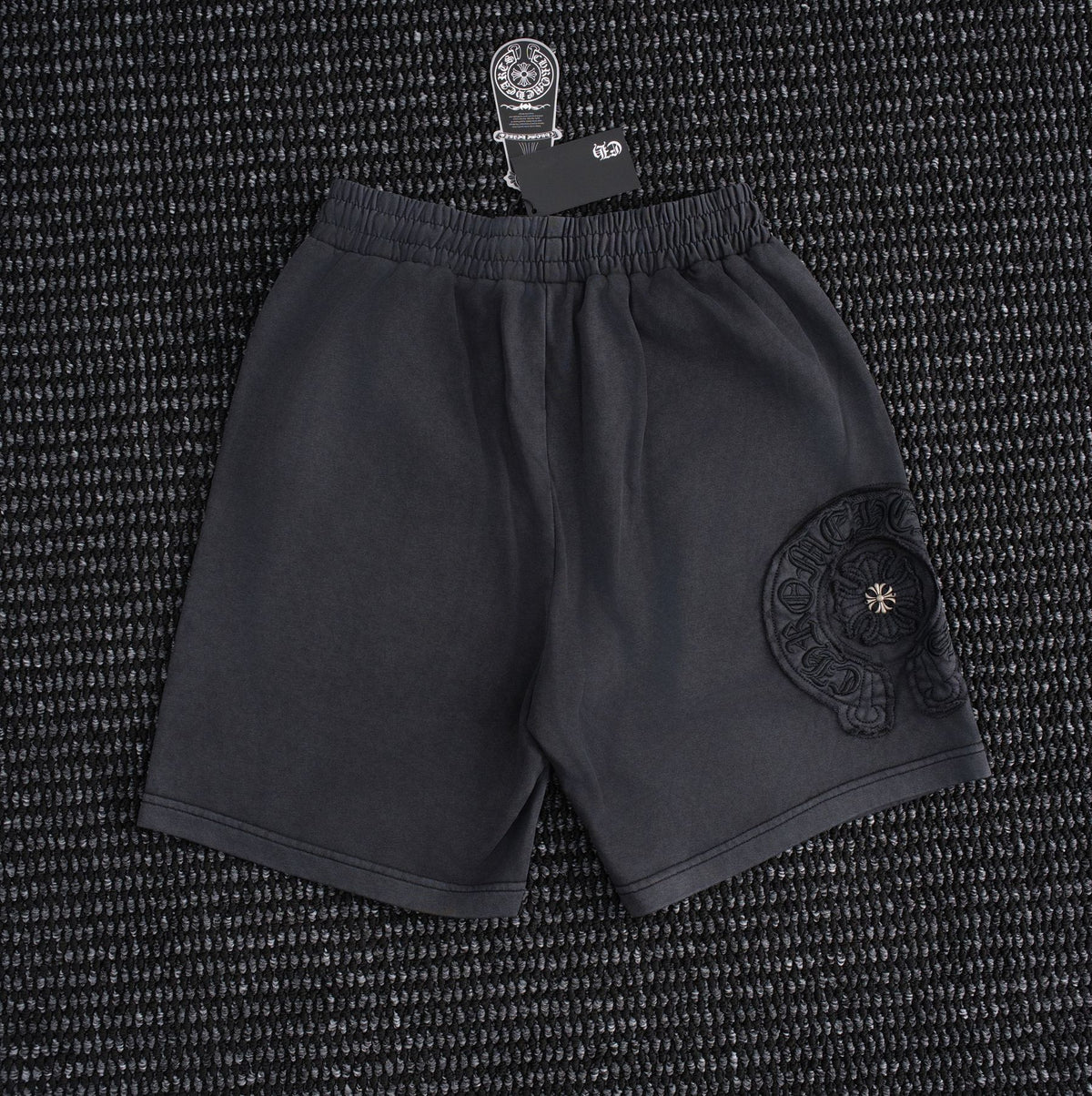 Chrome Hearts Horseshoe Floral Embroidered Shorts — back