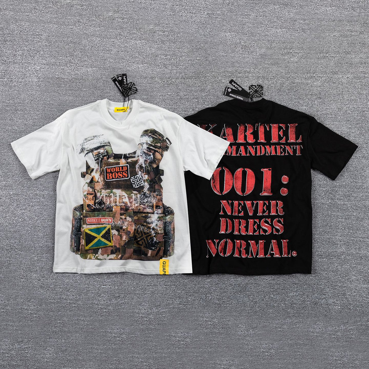 GUAPI Kartel Commandment Graphic T-Shirt — comparison