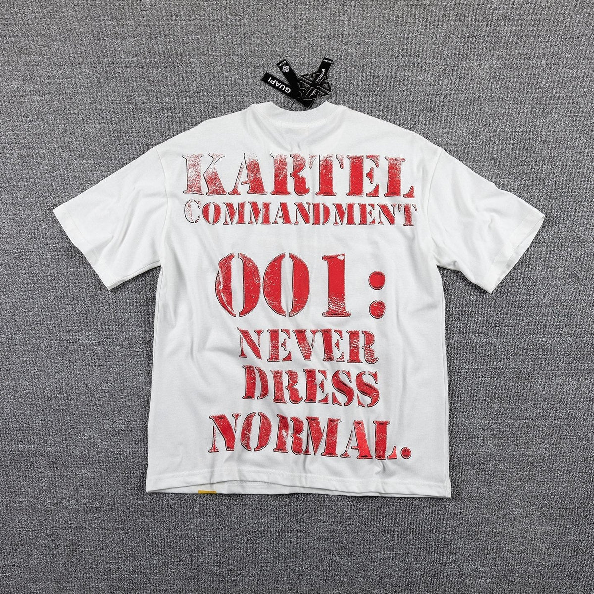 GUAPI Kartel Commandment Graphic T-Shirt — back