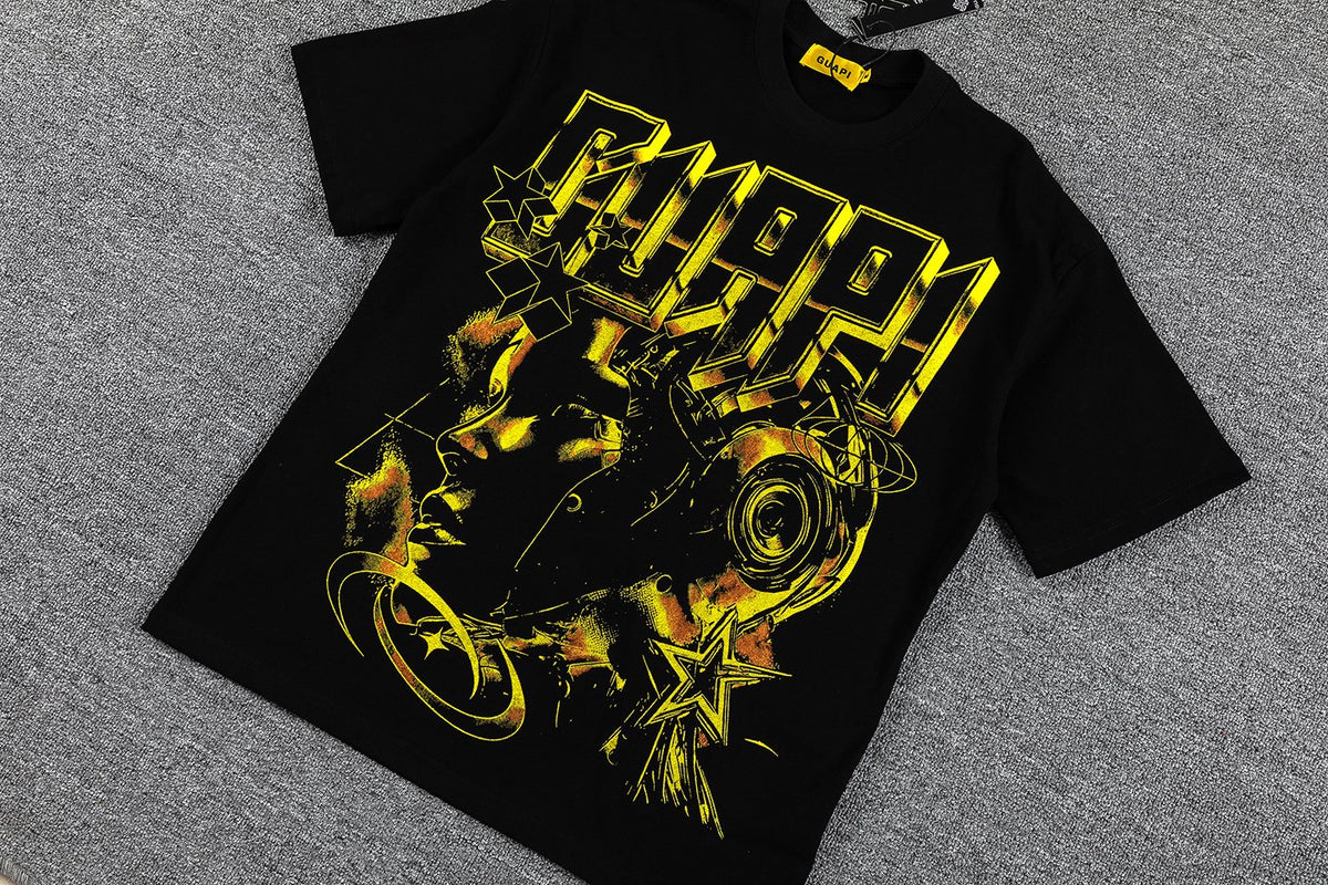 GUAPI Lost in Space Astronaut Graphic T-Shirt — front