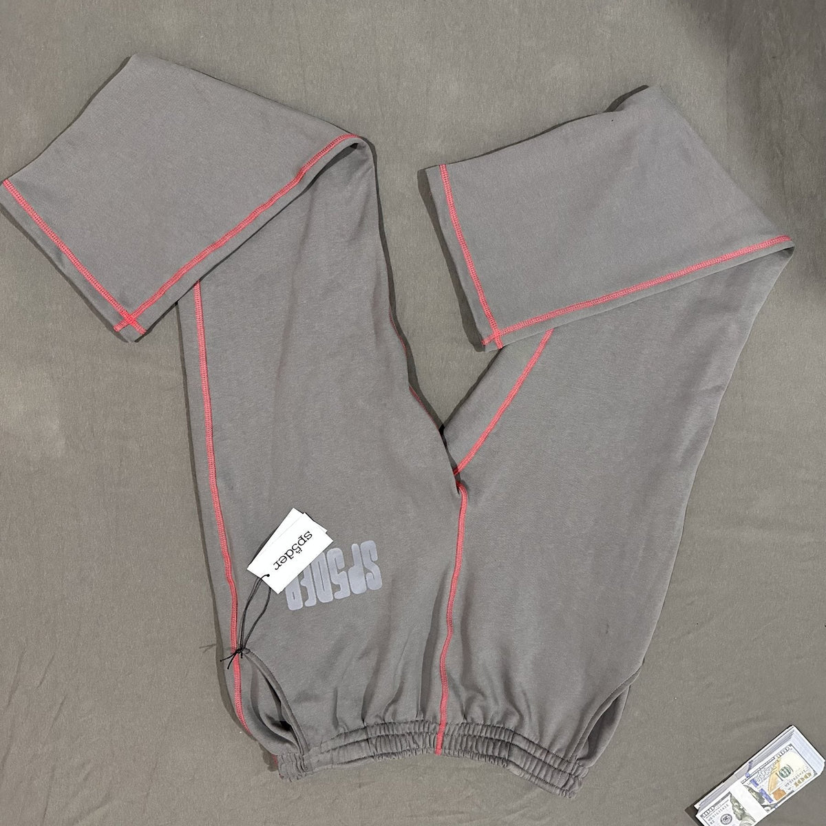 Sp5der Charcoal Gray Web Graphic Matching Set — hang_tag