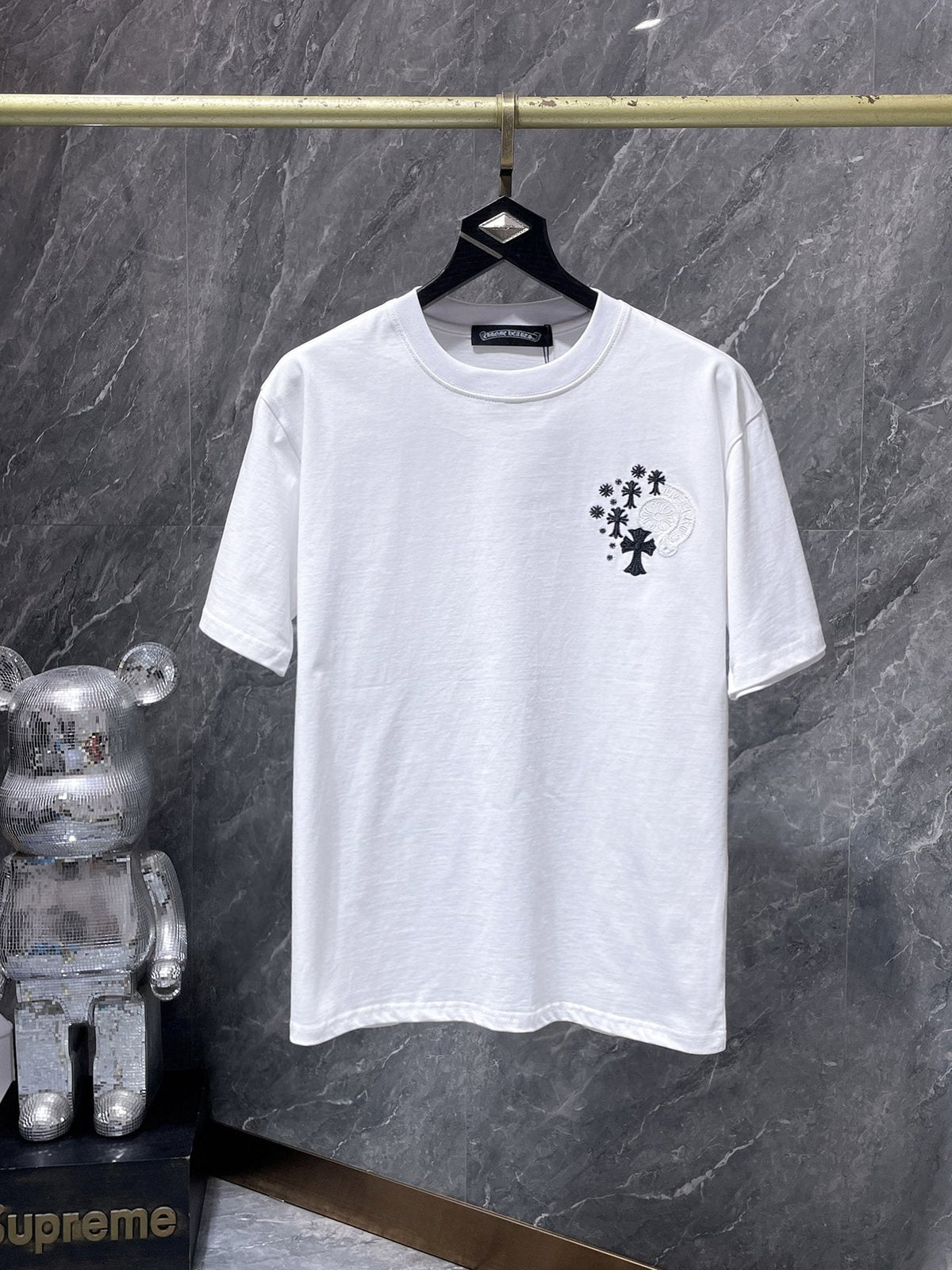 Chrome Hearts Cross Floral Graphic T-Shirt — front