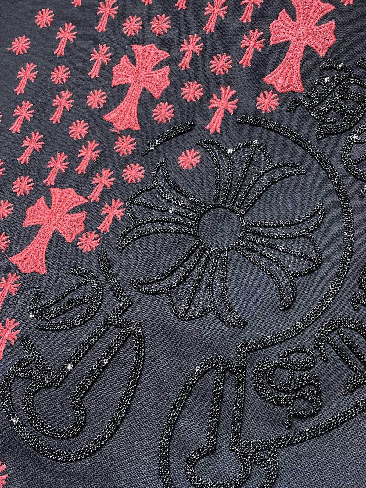 Chrome Hearts Cross Floral Graphic T-Shirt — detail