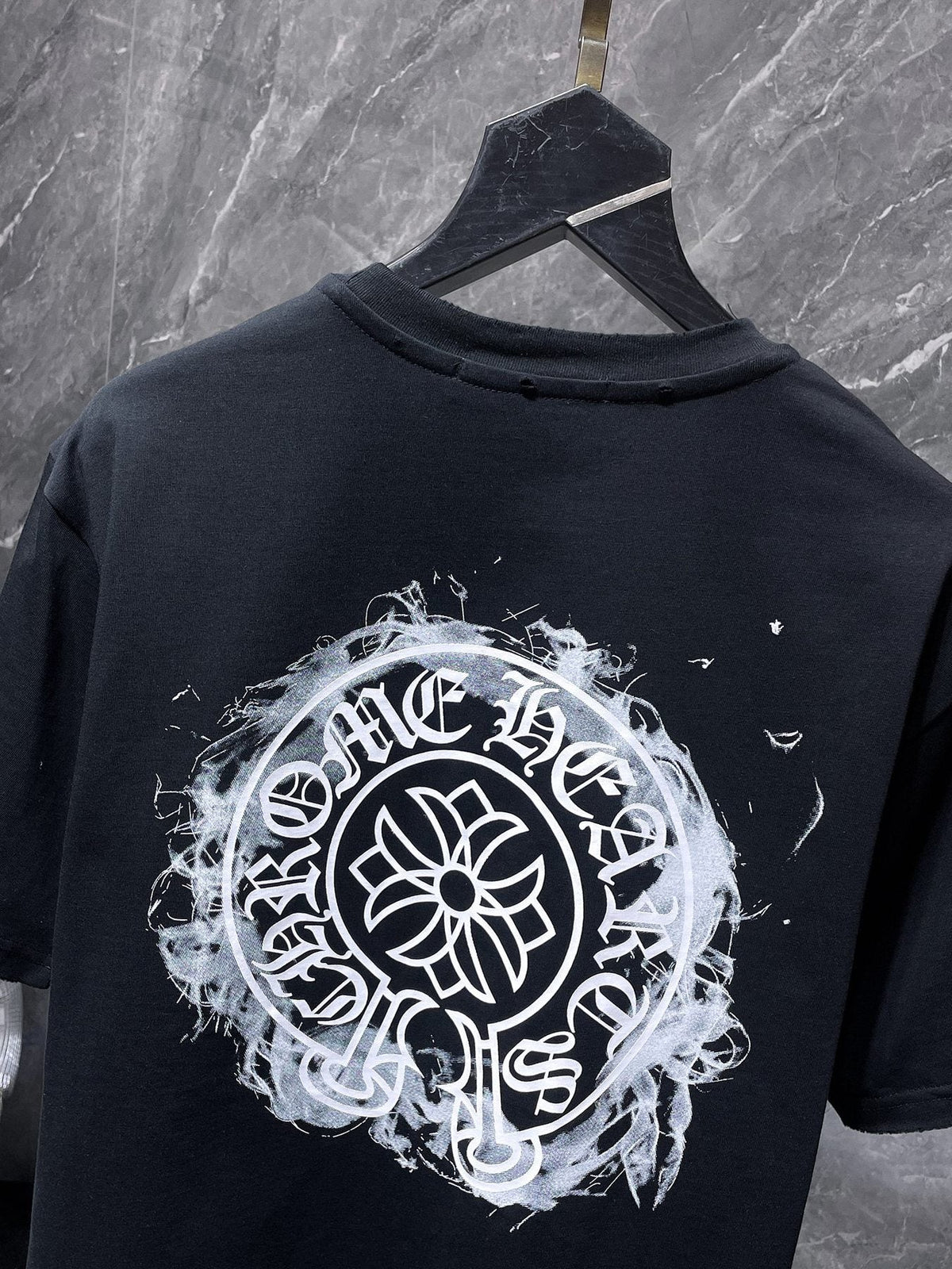 Chrome Hearts Cross Floral Back Graphic T-Shirt — detail