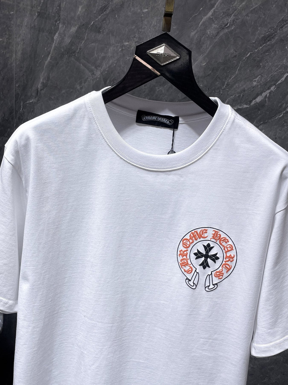 Chrome Hearts Splatter Horseshoe Graphic T-Shirt — detail