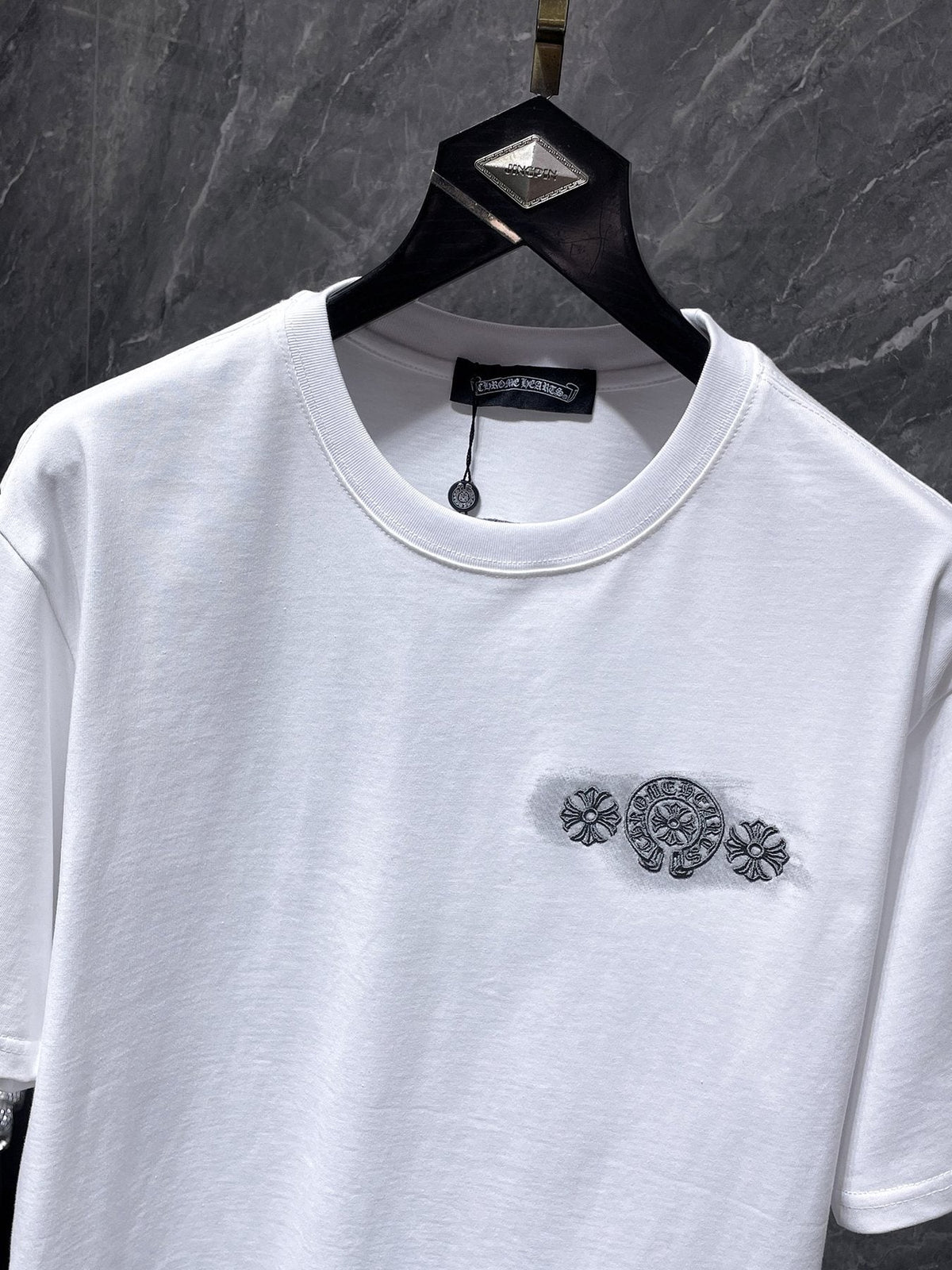 Chrome Hearts Gothic Floral Graphic T-Shirt — front