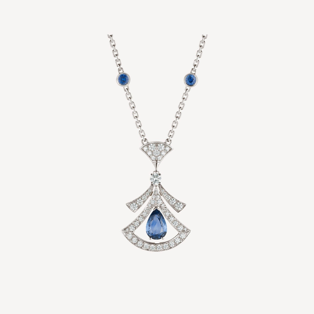 Bvlgari Dream Necklace Agate Cubic Zirconia Silver