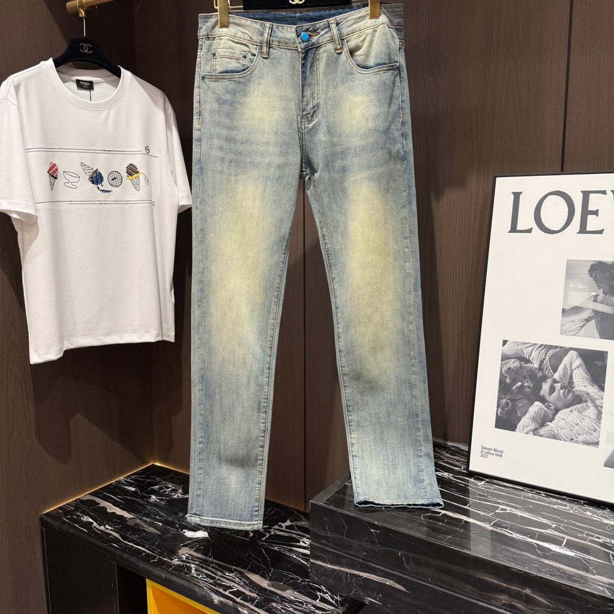 Louis Vuitton Logo-Embroidered Jeans - product image 5