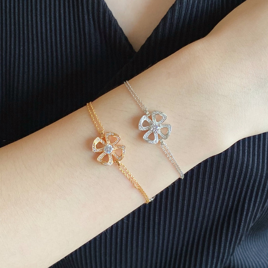18K Fiorever Central Diamond Bracelet