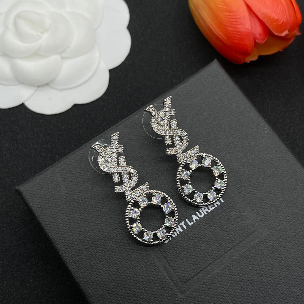 18K YSL Diamonds Earrings