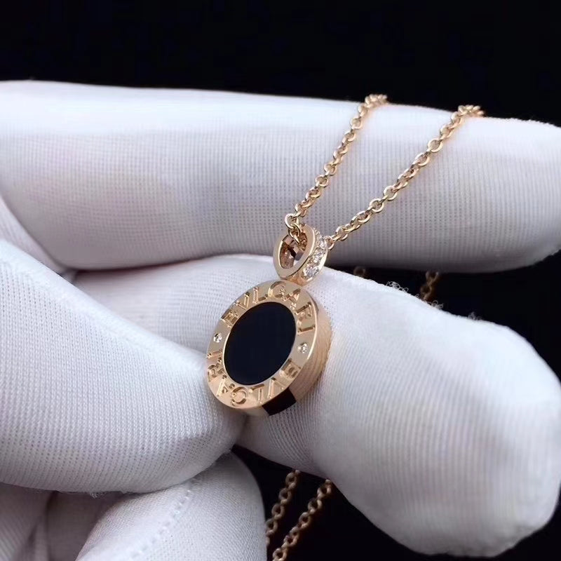 18K BVLGARI Black Ceramic Necklace