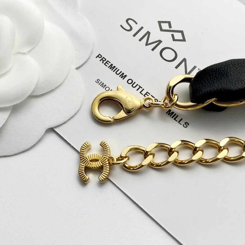 18K  Chanel 2024 Leather Necklace