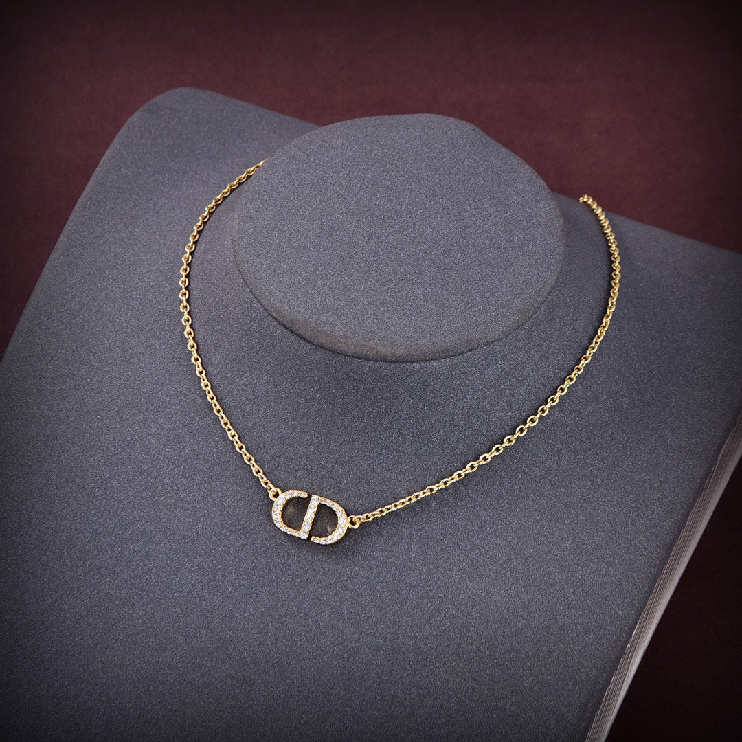 18K Petit Dior Diamonds Necklace