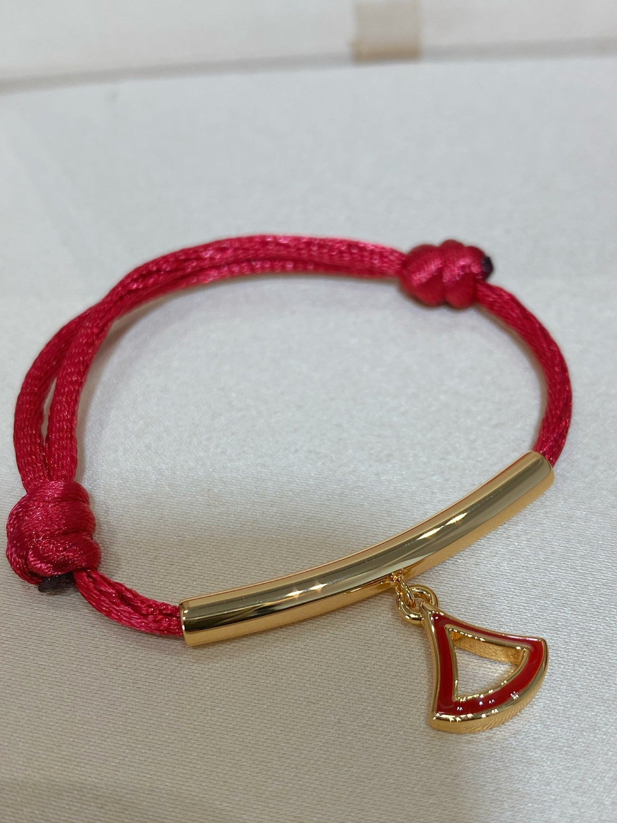 Bvlgari 1 Motif Lucky Red Bracelet Gold