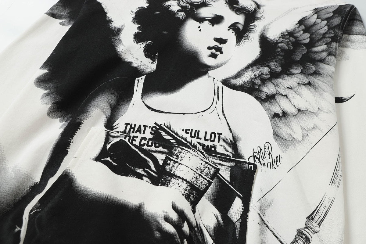 THAT'S A AWFUL LOT OF COUGH SYRUP Angel Graphic Hoodie — detail