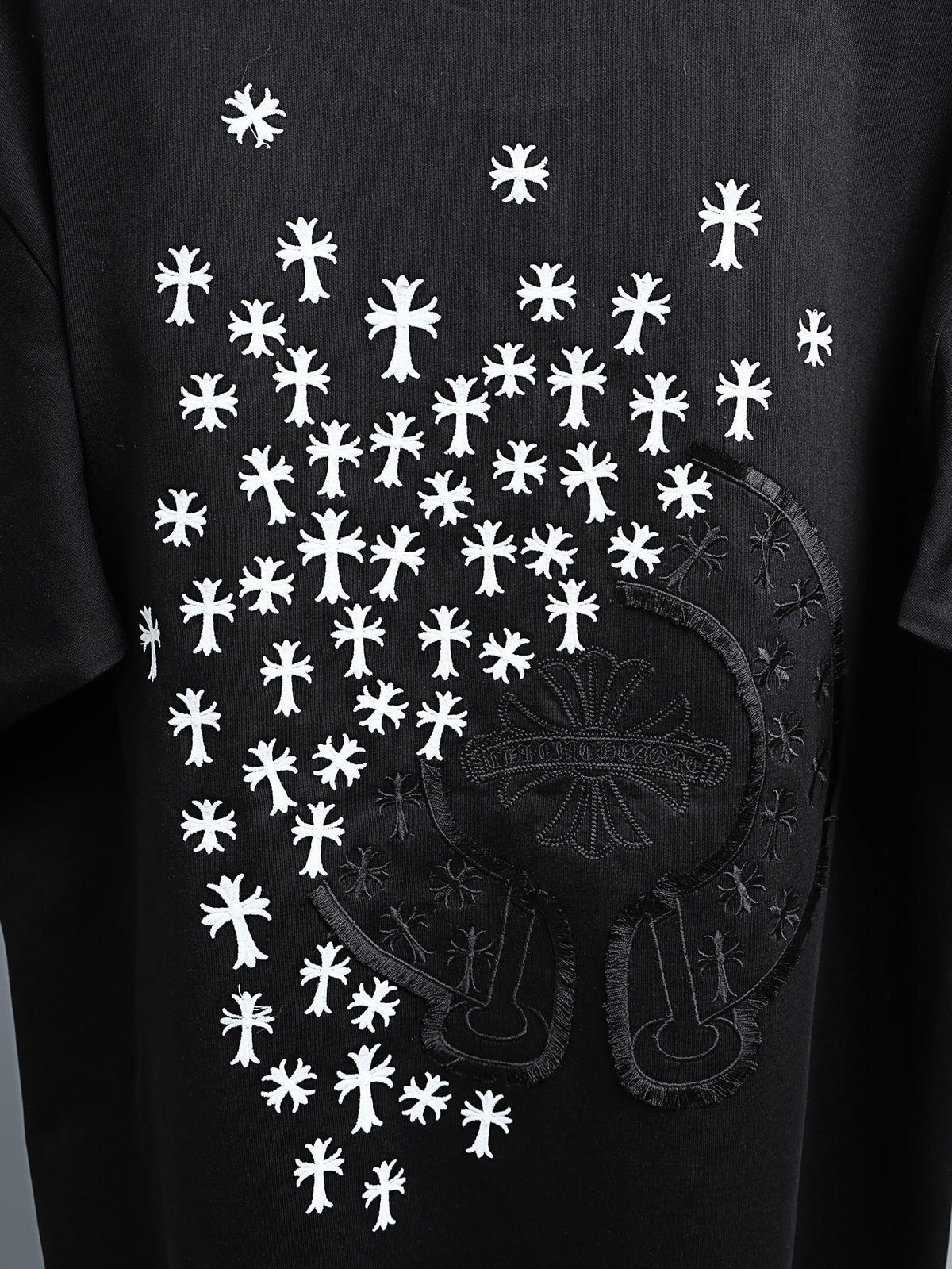 Chrome Hearts Clustered Cross Short-Sleeve T-Shirt — detail