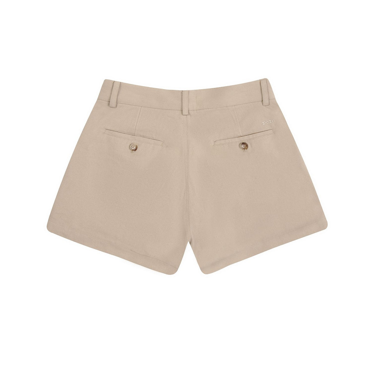Test2-Ralph Lauren Women's Cotton Twill A-Line Tailored Shorts — back