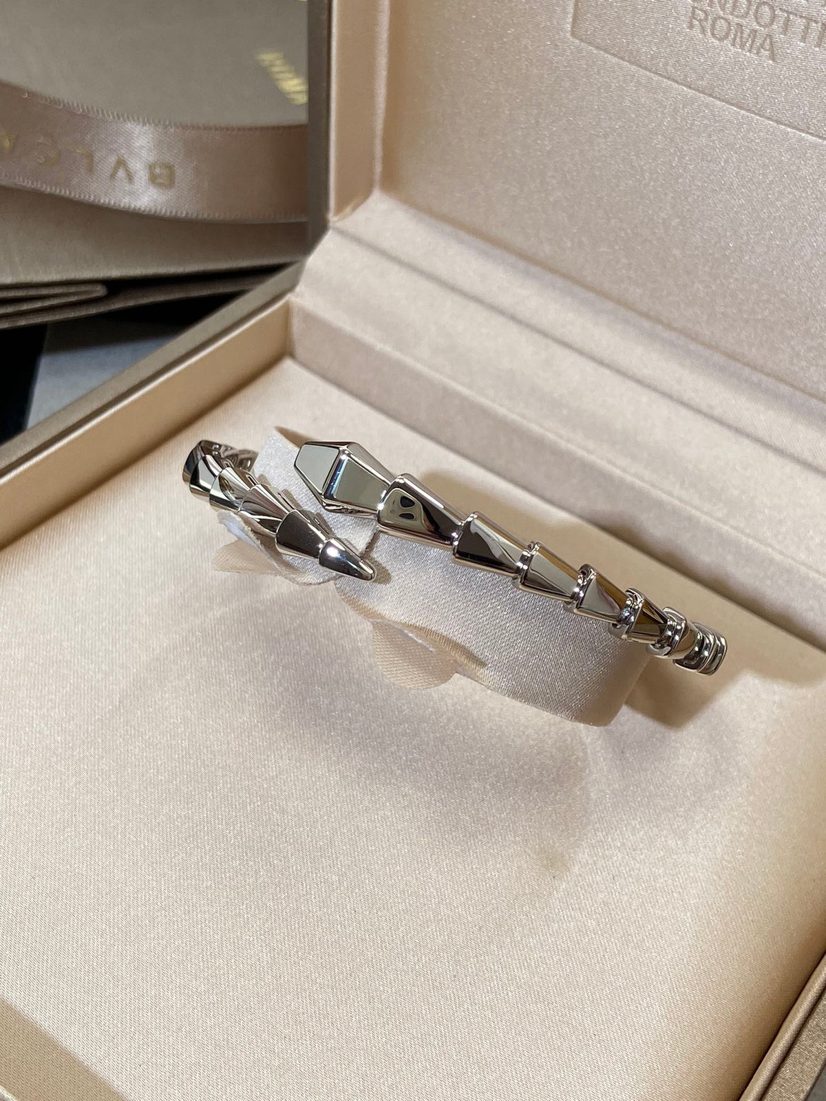 Bvlgari Serpenti Viper Silver Bracelet
